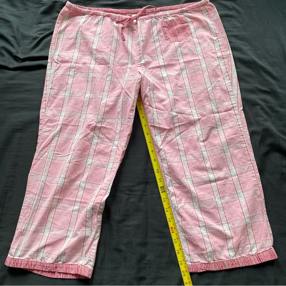 Old Navy Pink and White Striped Lounge Pants - Picture 7 of 8